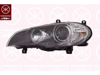 Headlight, Left, Illuminance [lx]: 17.5, Bi-Xenon, with motor for headlamp levelling, without control unit for Xenon, AL