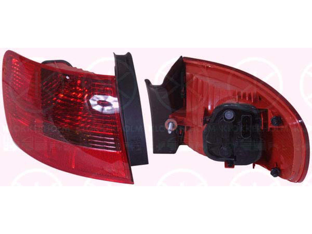 Tail Light Assembly, with bulb holder, Left, Outer section