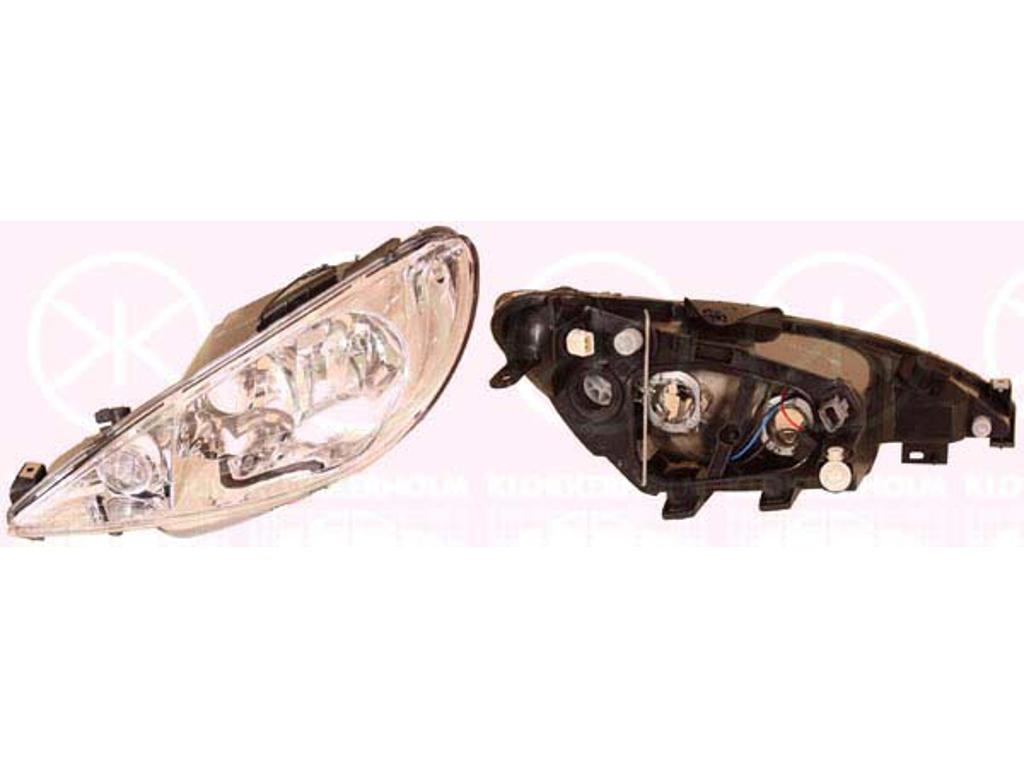 Headlight, H7/H7, for vehicles with headlight levelling, T.Y.C, Left, Illuminance [lx]: 12.5