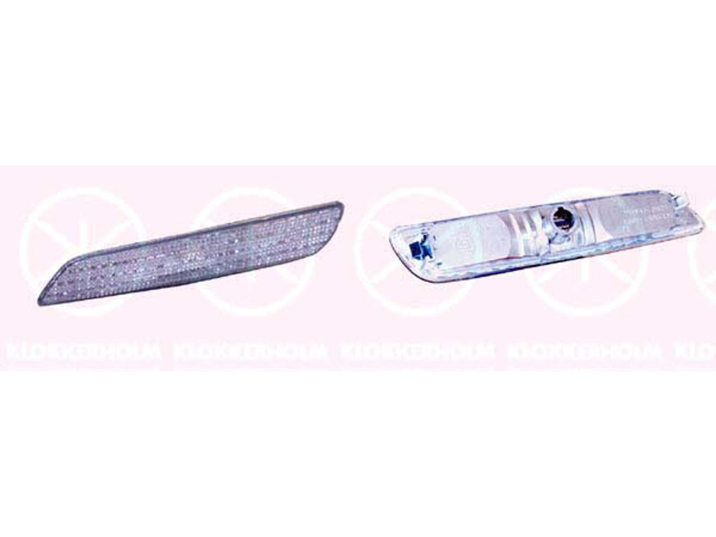 Side Marker Light, smoke grey, Right Rear, Left Front
