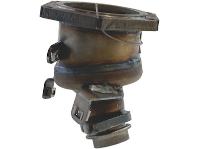 Catalytic Converter, with mounting parts, Euro 4