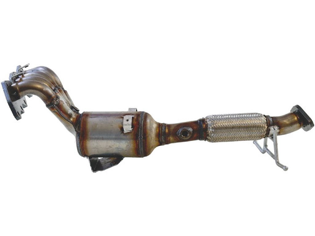 Catalytic Converter, with mounting parts, Euro 4