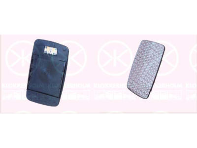 Mirror Glass, exterior mirror, OE-type, Convex, Heatable, Right