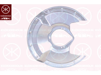 Splash Guard, brake disc, Front Axle Right, for brake disc diameter [mm]: 282, Zinc-coated