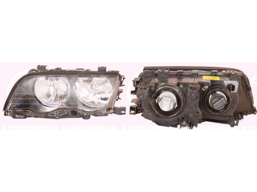 Headlight, H7/H7, with motor for headlamp levelling, Bosch, Right, Illuminance [lx]: 25, Housing Colour: black