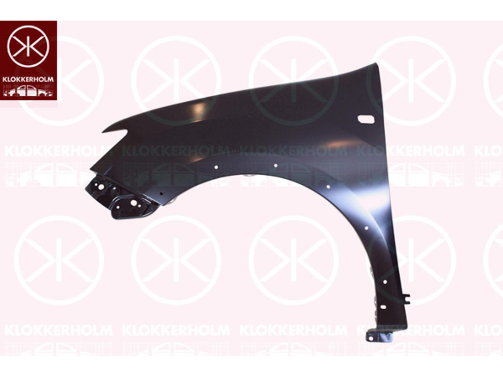 Wing, Right Front, with holes for extensions, with hole for direction indicator