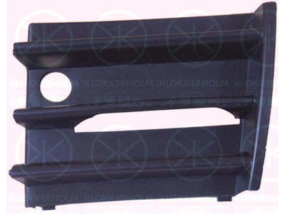 Ventilation Grille, bumper, black, Right Front