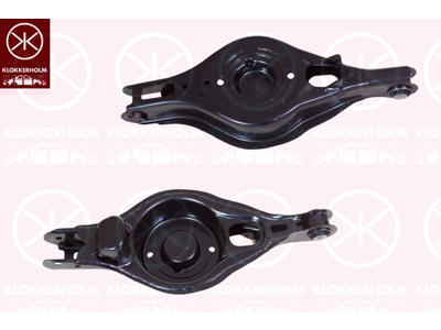 Control/Trailing Arm, wheel suspension, with bush, Rear Axle Left, Control Arm