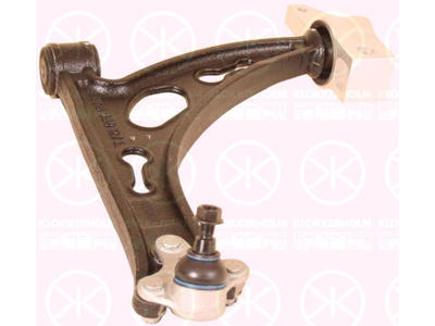Control/Trailing Arm, wheel suspension, Cast Steel, Front Axle Left, with bush, with ball joint, Control Arm