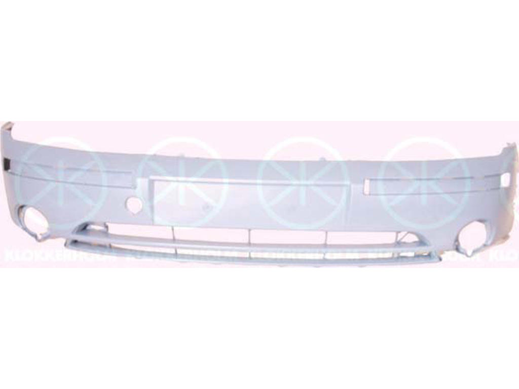 Bumper, w/primer, Front, with hole(s) for fog lights, without hole(s) for washer nozzle