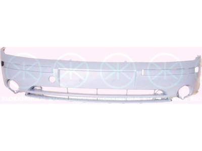 Bumper, w/primer, Front, with hole(s) for fog lights, without hole(s) for washer nozzle