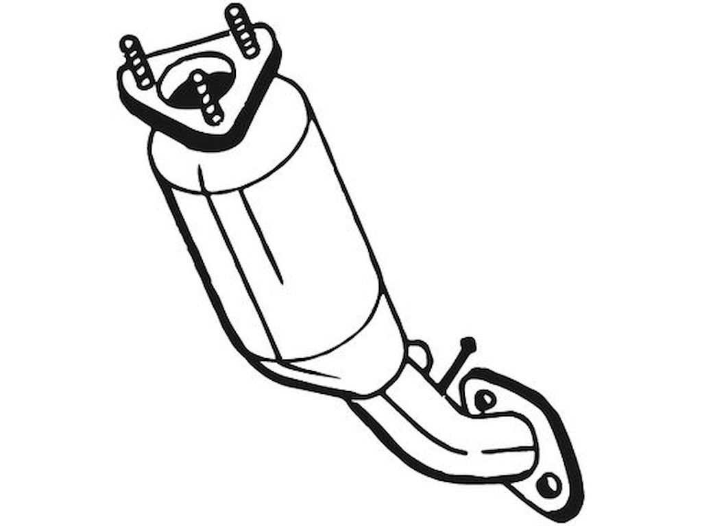 Catalytic Converter, with mounting parts, Emission Standard: Euro 3