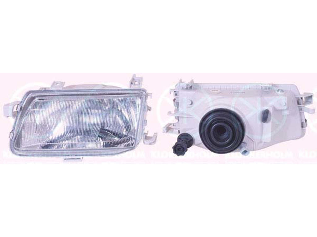 Headlight, Illuminance [lx]: 12.5, H4, for vehicles with headlight levelling, for vehicles without headlight levelling, Left