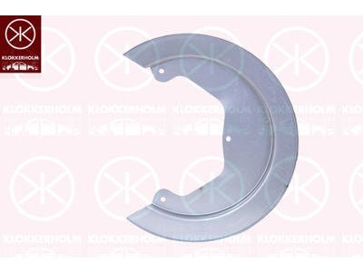 Bromssköld, Bakaxel, Version: 35C, för bromsskivediameter [mm]: 294, förzinkad