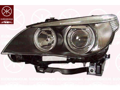 Forlygte, højre, Bi-Xenon, med kurvelys, uden styreenhed til Xenon, med indstillingsmotor for LWR, D2S/H7, med sidemarkeringslygte (LED), Hella