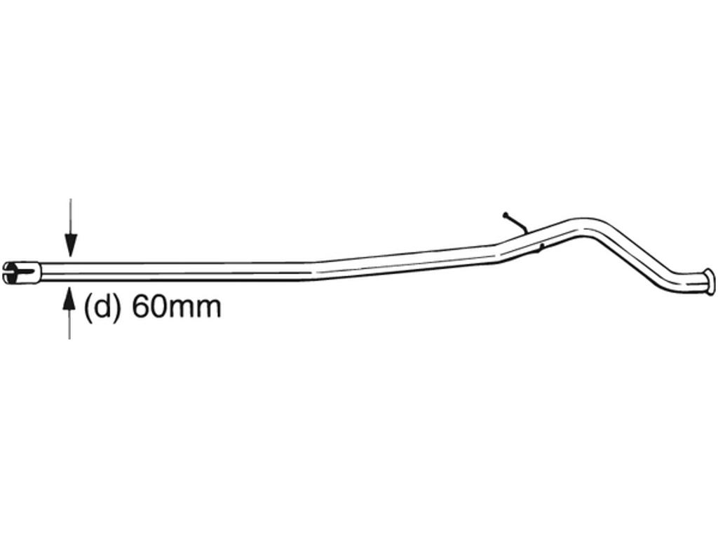 Ремонтная трубка, катализатор,  60mm, дополнительно необходимые артикулы (см. прилагаемый лист):  
