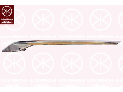 Prydnads- / Skyddslist, kylargaller, Vänster, krom