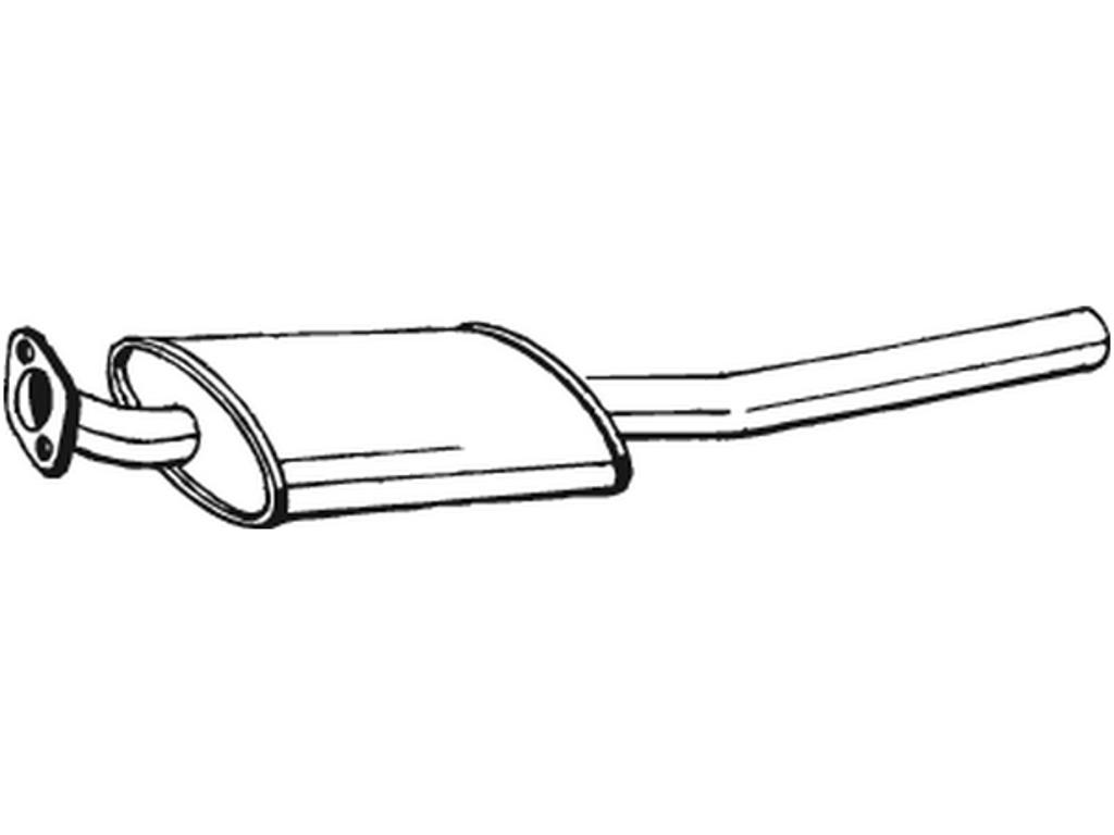 Front Muffler, See accessories list for additionally required parts:  