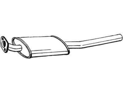 Front Muffler, See accessories list for additionally required parts:  