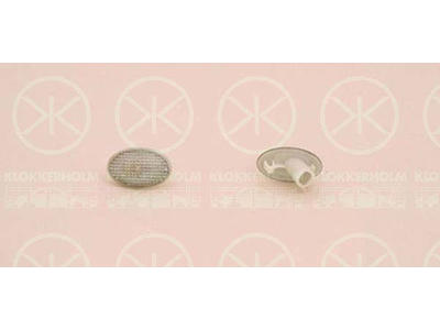 Direction Indicator, without bulb holder, smoke grey, lateral installation