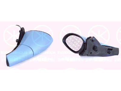 Exterior Mirror, w/primer, for electric mirror adjustment, Convex, Heatable, Left