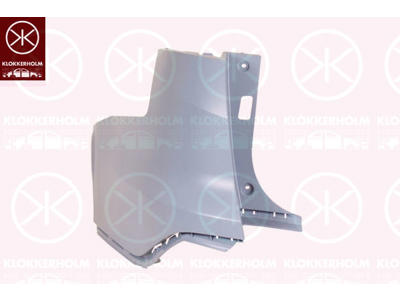 Bumper, w/primer, Left Rear, Outer section