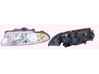 Headlight, H4, for vehicles with headlight levelling, Depo, Left, Illuminance [lx]: 17.5