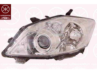 Headlight, Left, Illuminance [lx]: 25, H11/HB3, Housing Colour: chrome, without motor for headlamp levelling, Valeo type