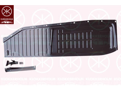 Body Floor, with holder, Full Body Section, Right, Sheet Strength [mm]: 1.2