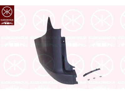 Bumper, w/primer, for vehicles with tailgate, Left Rear