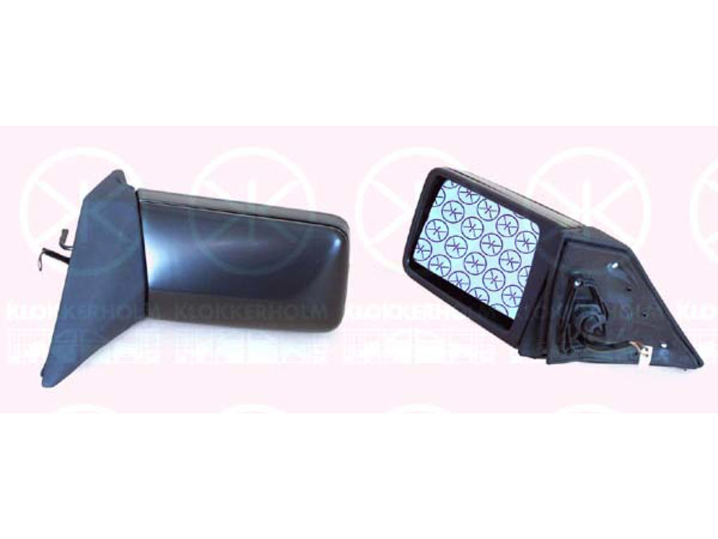Exterior Mirror, Plan, Control: linkage, Heatable, blue, Left