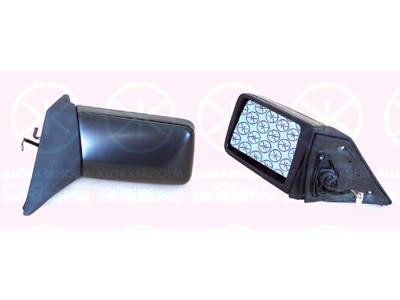 Exterior Mirror, Plan, Control: linkage, Heatable, blue, Left