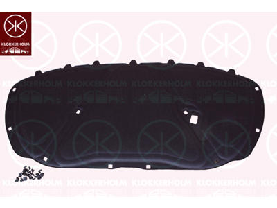 Engine Compartment Noise Insulation, Centre Section, Fitting Position: Bonnet