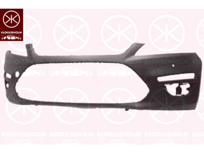 Bumper, Front, with hole(s) for park distance control, for vehicles with daytime running light (LED), for vehicles with headlamp cleaning system, for vehicles without headlamp cleaning system, w/primer