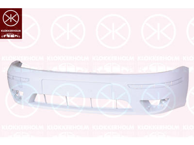 Bumper, w/primer, Front, with hole(s) for fog lights, with holes for trim/protective strip