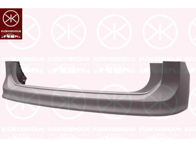 Bumper, w/primer, Rear, Upper section