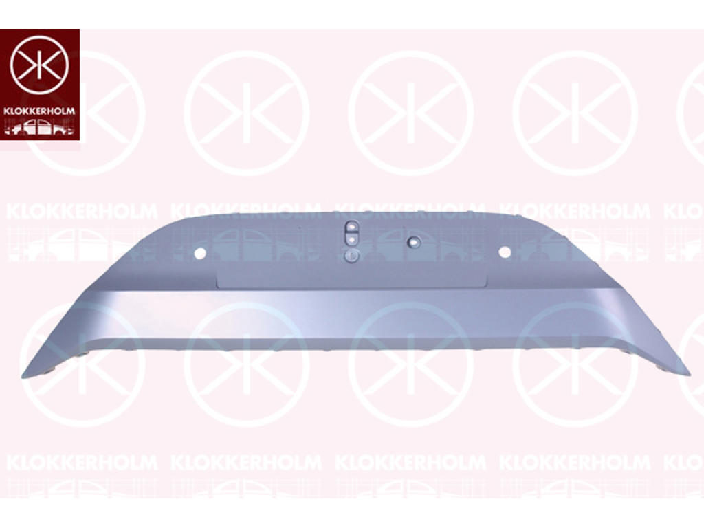 Bumper, w/primer, Rear, with hole(s) for park distance control, Lower Section