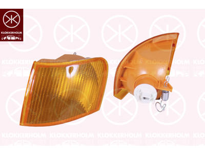 Blinker, med lamphållare, gul, Vänster
