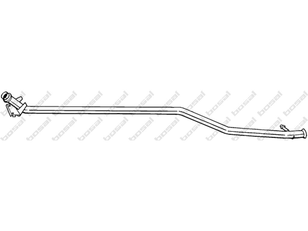 Exhaust Pipe, See accessories list for additionally required parts:  