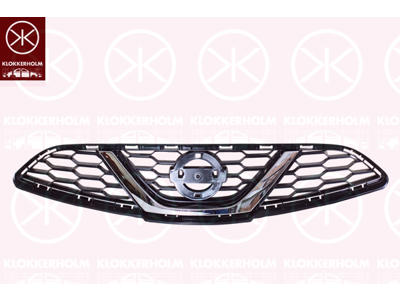 Kühlergitter, chrom/schwarz