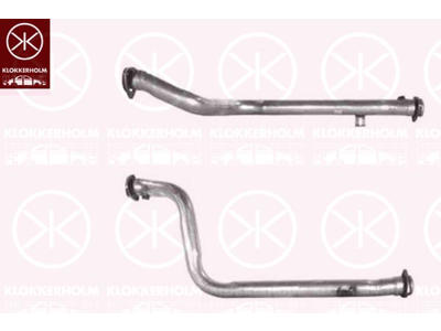 Exhaust Pipe, Front, for vehicles with catalytic converter