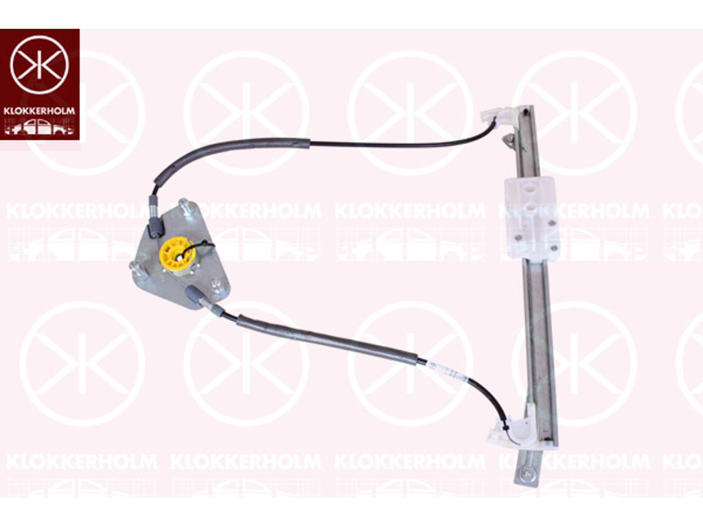 Window Regulator, without electric motor, Electric, Right Rear