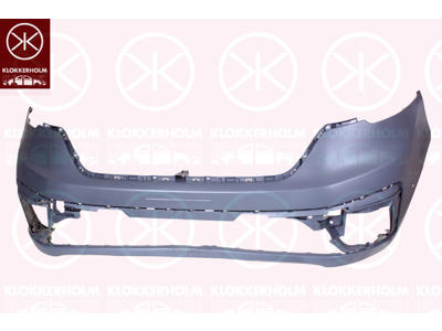 Bumper, w/primer, Front, with hole(s) for park distance control
