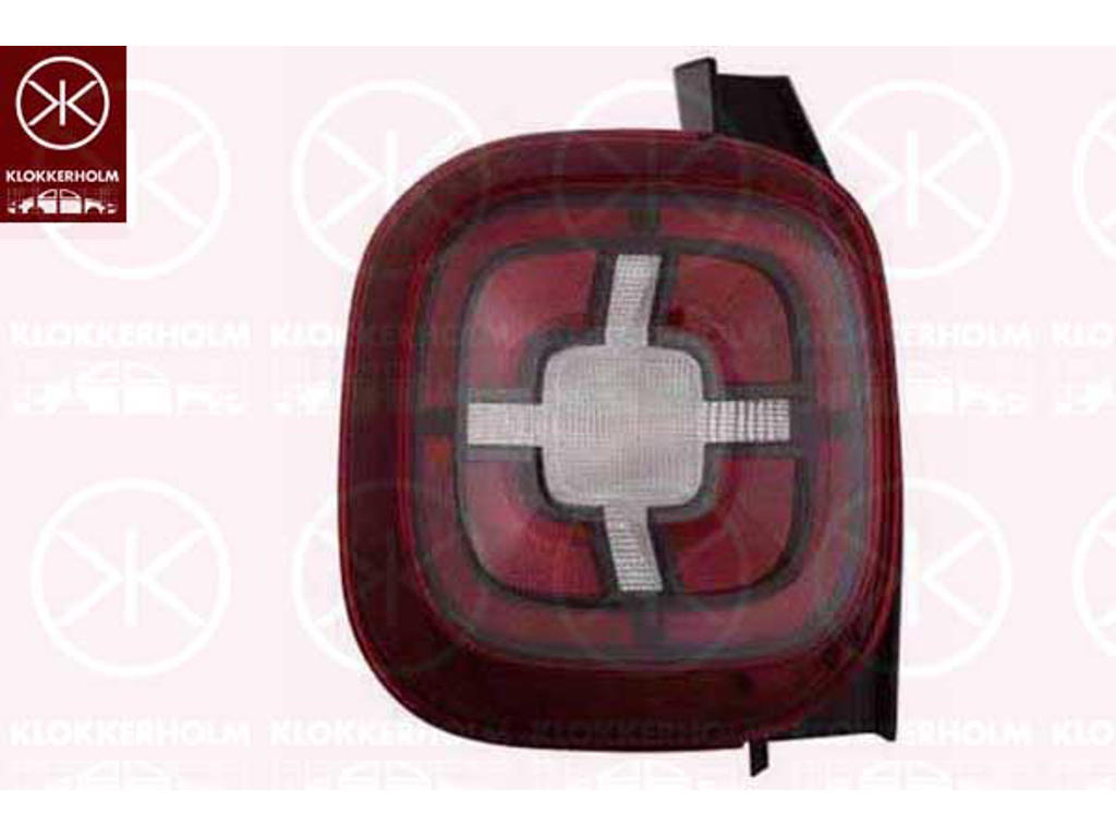 Feu arrière, droite, sans porte-lampe