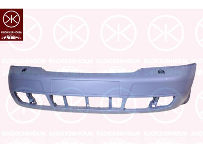 Bumper, w/primer, Front, with hole(s) for washer nozzle