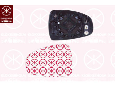 Mirror Glass, exterior mirror, Left, Heatable, Aspherical
