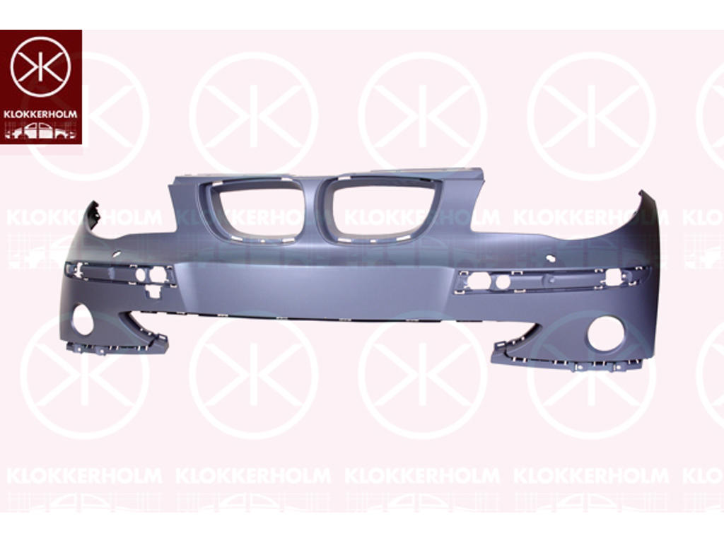 Bumper, Front, with hole(s) for washer nozzle, with hole(s) for fog lights, w/primer