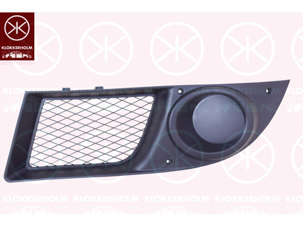 Ventilation Grille, bumper, Left Front, without hole(s) for fog lights