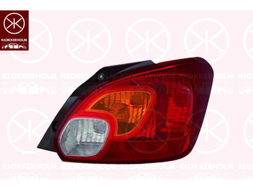 Tail Light Assembly, Right, with bulb holder, P21/5W, P21W