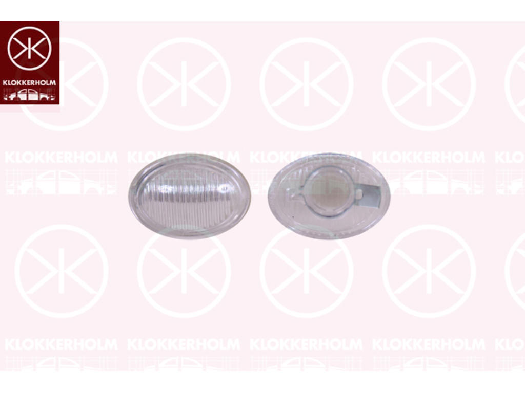 Lampa kierunkowskazu, bez mocowania lampy, bialy, montaz boczny